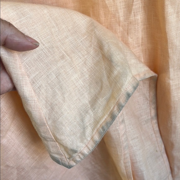Onia Peach Linen Maxi Dress | M - Picture 6 of 6